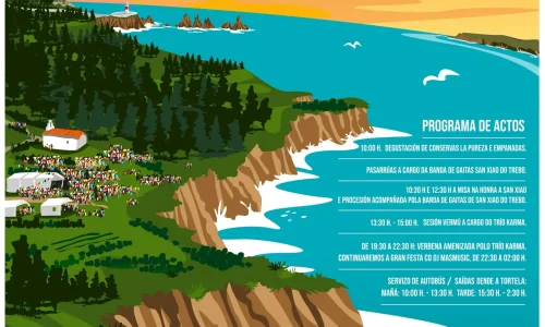 CARTEL Cariño - Cariño se prepara para celebrar la tradicional Romaría a San Xiao do Trebo este sábado